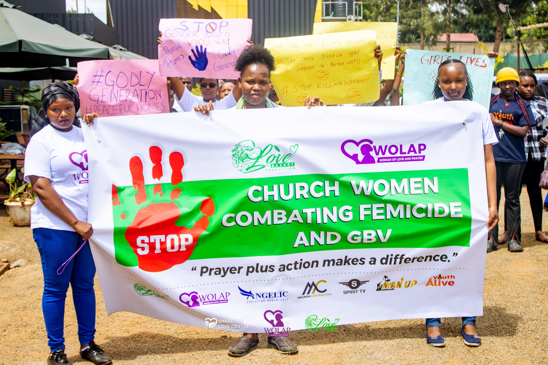 WOLAP members and church women combating femicide and GBV